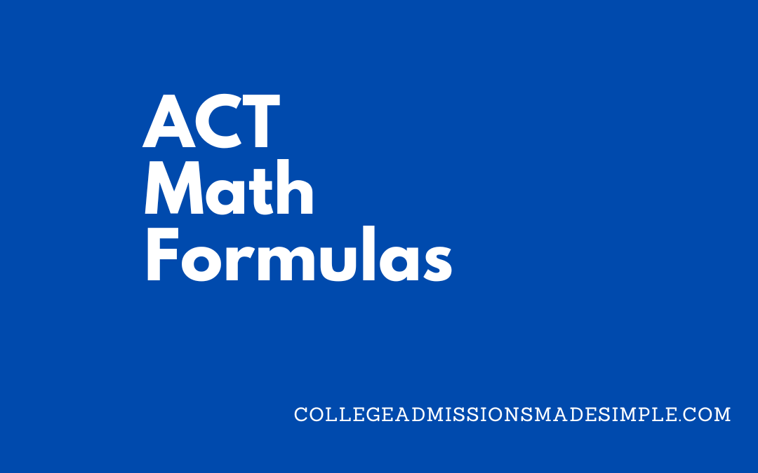 ACT Math Formulas