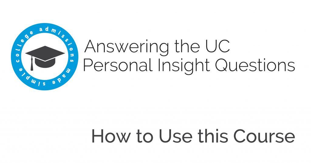 Danielle Bianchi Golod's course to help students with the UC college application essays.