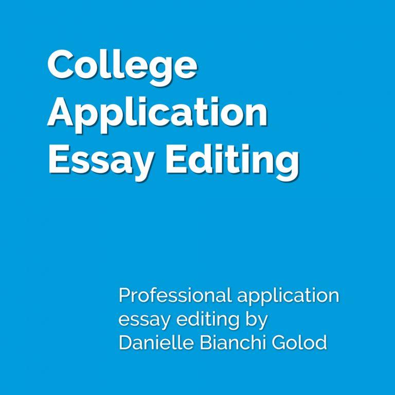 College admissions expert, Danielle BIanchi Golod, helps students craft their perfect application essays.