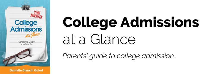 A desktop guide to college admission for parents.