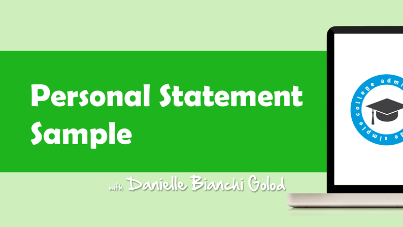 Personal Statement Sample