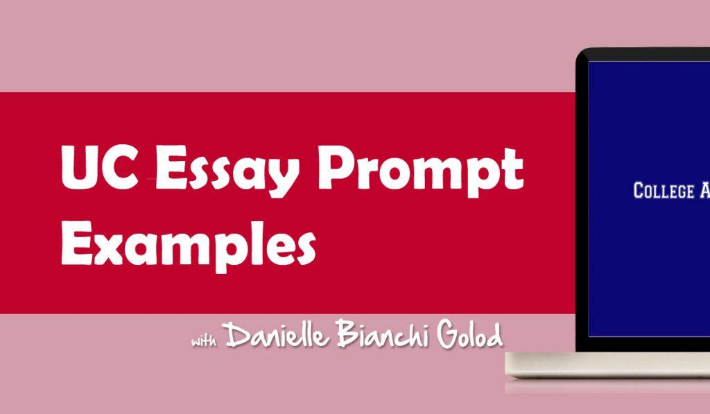 UC Essay Prompt Examples