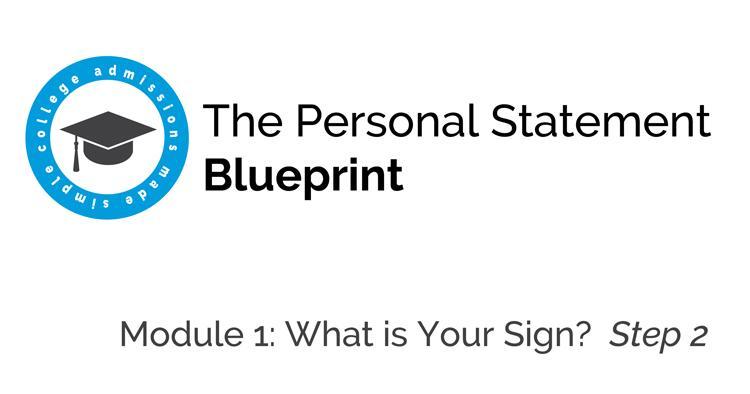 The second step in finding your perfect personal statement topic.
